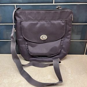 Baggallini Small crossbody purse  PURPLE Nylon Bag  CLEAN Like New -Used Once